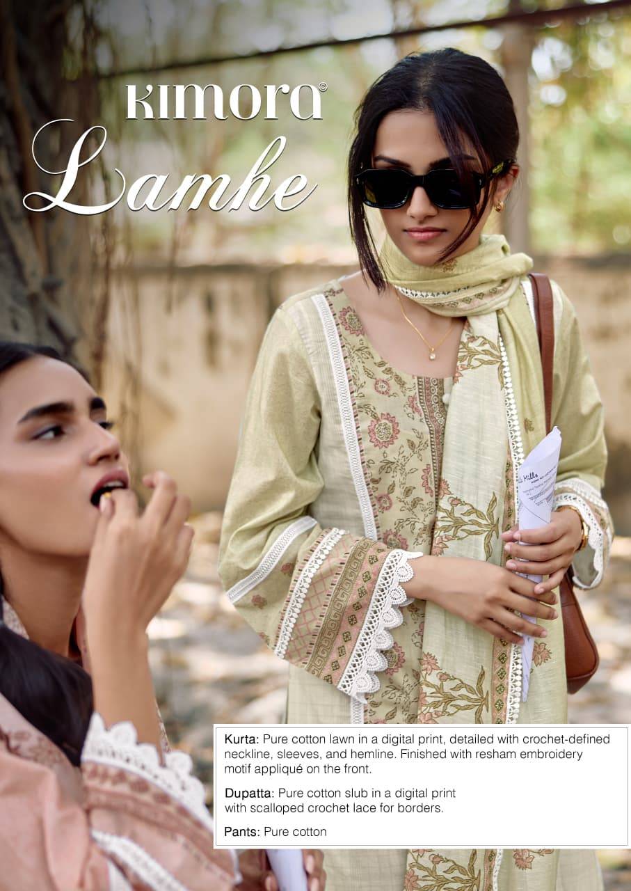 Lamhe By Kimora Suit 2379 To 2382 Series Stylish Beautiful Colourful Pure self weave cotton Dresses At Wholesale Price